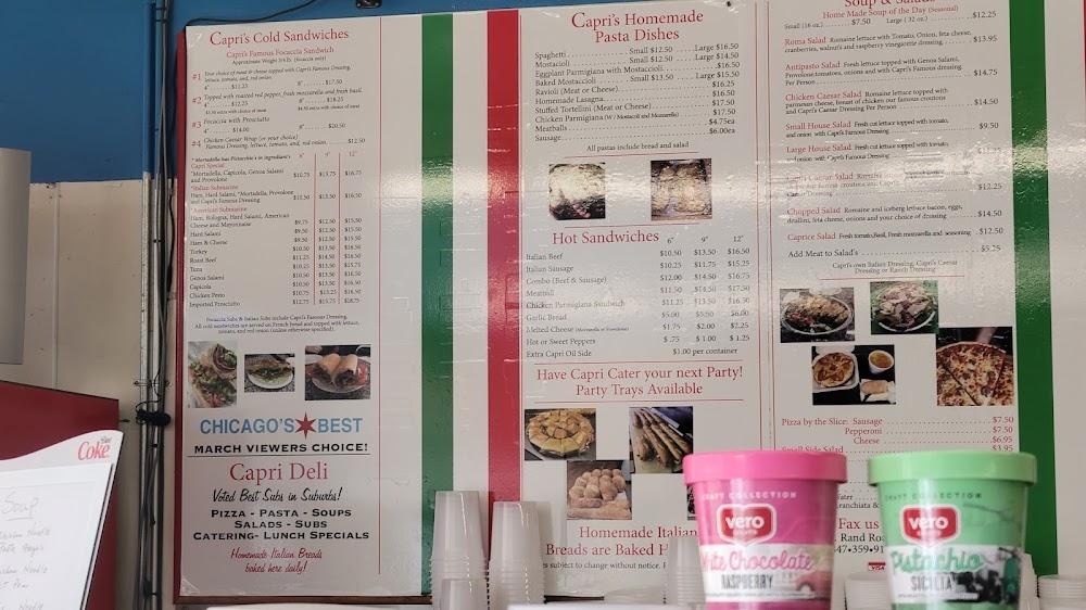 Capri Deli & Pizza In Palatine Menu image 4